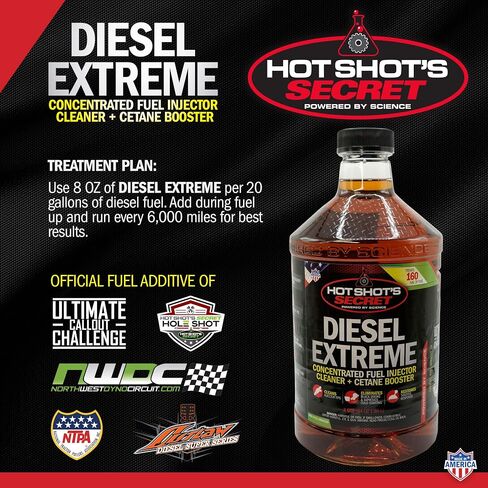 Hot Shot's Secret Diesel Extreme 1 Gallon, Concentrated Fuel System Cleaner, Diesel Fuel Additive, Fuel Injector Cleaner - Increases Fuel Economy & Restores Engine Performance in Saudi Arabia