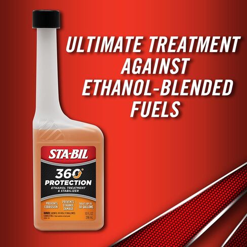 STA-BIL 360 Protection Ethanol Treatment & Fuel Stabilizer - Full Fuel System Cleaner - Fuel Injector Cleaner - Increases Fuel Mileage - Protects Fuel System - Treats 5 Gallons - 4 Fl. Oz. (22295) in Saudi Arabia
