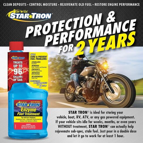 STAR BRITE Star Tron Enzyme Fuel Treatment, Small Engine Formula, 16 Fl Oz Treats up to 96 Gals Gas Additive Rejuvenates & Stabilizes Old Gasoline, Cures & Prevents Ethanol Problems in Saudi Arabia