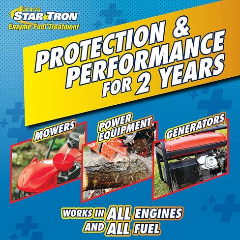 STAR BRITE Star Tron Enzyme Fuel Treatment, Small Engine Formula, 16 Fl Oz Treats up to 96 Gals Gas Additive Rejuvenates & Stabilizes Old Gasoline, Cures & Prevents Ethanol Problems in Saudi Arabia