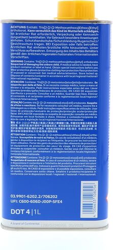 ATE Original SL DOT 4 Brake Fluid, 1 Liter Can (705802) in Saudi Arabia