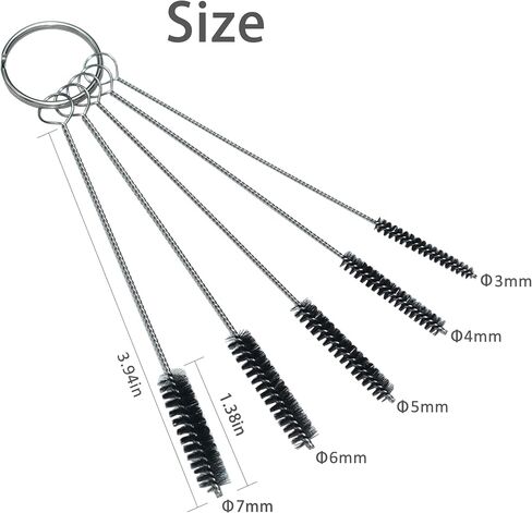 Carburetor Carbon Dirt Jet Remove Cleaner, 13 Cleaning Wires Set + 10 Cleaning Needles + 5 Nylon Brushes + 1 Sharp Pick Tool Kit for Motorcycle ATV Moped Welder Carb Chainsaw Spray Guns Torch Tips in Saudi Arabia