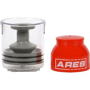 ARES 53010 – 3-Ounce Push-Type Mini Grease Gun - Needle Nozzle Easily Greases Small Fittings – One-Handed Operation - 3000 PSI Working Pressure