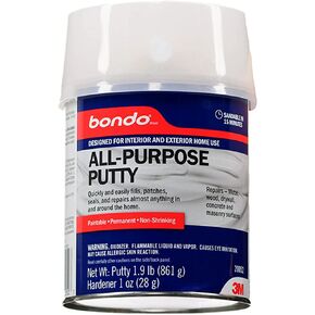 Bondo All-Purpose Putty, Designed for Interior and Exterior Home Use, Paintable, Permanent, Non-Shrinking, 1.9 lb., 1-Quart in Kuwait