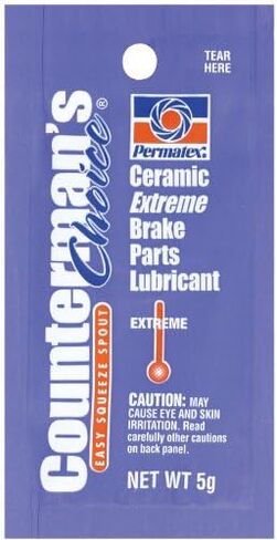 Permatex 09973 Counterman's Choice Ceramic Extreme Brake Parts Lubricant, 4g Pouch in Saudi Arabia