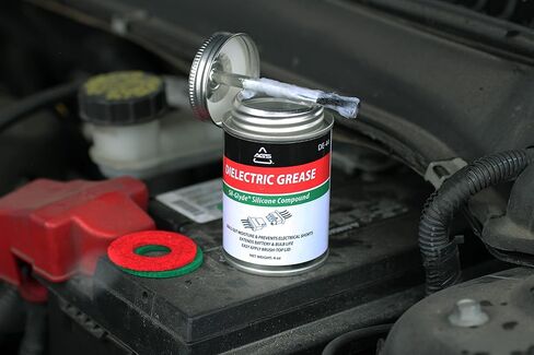 علبة الفرشاة العلوية من AGS Automotive Solutions لمركب شحم السيليكون العازل لجميع المكونات الكهربائية والموصلات، 4 أونصات in Saudi Arabia