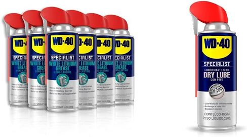 WD-40 بخاخ شحم الليثيوم الأبيض المتخصص مع بخاخات ذكية بطريقتين، 10 أونصة in Kuwait