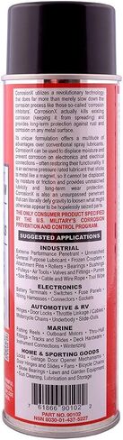 CorrosionX Corrosion Technologies 90102 (16 oz aerosol) – Multi-Purpose Lubricant, Penetrant, Rust and Corrosion Preventative | Industrial Strength | Marine Grade | Cleans Lubricates Protects in Saudi Arabia