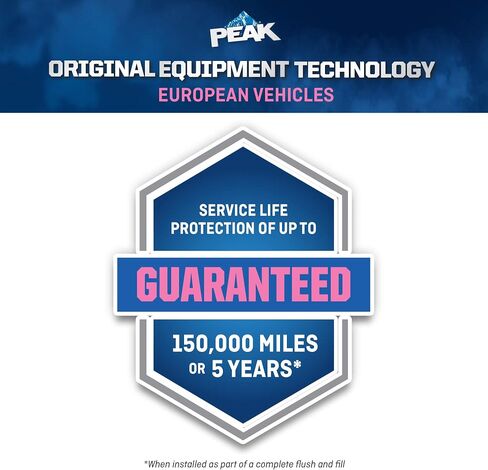 PEAK OET Extended Life Pink 50/50 Prediluted Antifreeze/Coolant for European Vehicles, 1 Gal. in Saudi Arabia