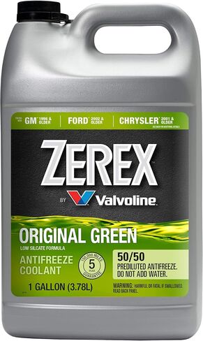 Zerex Original Green منخفض السيليكات 50/50 مضاد التجمد/المبرد المخفف مسبقًا الجاهز للاستخدام 1 GA in Saudi Arabia