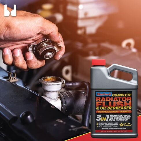 BlueDevil 00203 Radiator Flush & Oil Degreaser - 1 Quart in Saudi Arabia