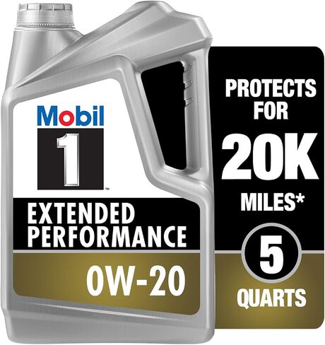 زيت محرك موبيل 1 الاصطناعي الكامل ذو الأداء الممتد 0W-20، 5 كوارت in Saudi Arabia