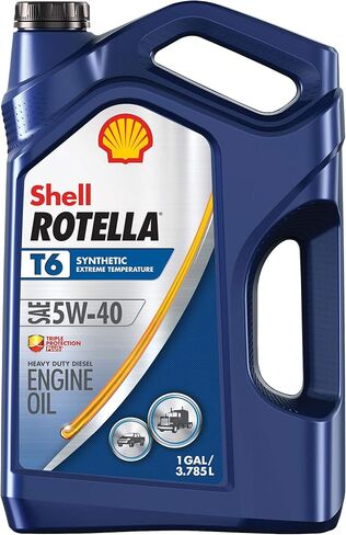 زيت محرك الديزل شل Rotella T6 الاصطناعي بالكامل 5W-40 (1 جالون، علبة 3) in Saudi Arabia