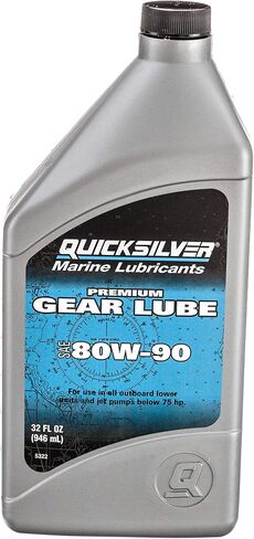 Quicksilver 80W-90 Premium Gear Lube - Marine Engine - 32 Ounce in Saudi Arabia