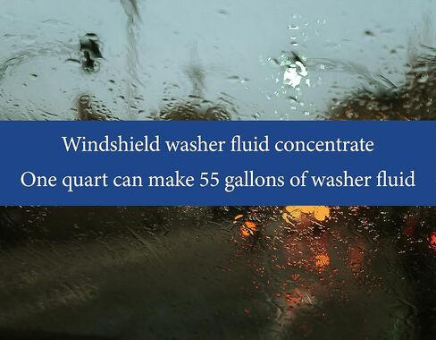 Aqua Charge Windshield Washer Ultra Concentrate, 1 Bottle Makes 55 gallons of Finished Summer Product, Simply Add Methanol for a Winter Blend Down to -20F in Saudi Arabia