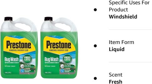Prestone Bug Wash Windshield Washer Fluid, 1 Gallon in Saudi Arabia