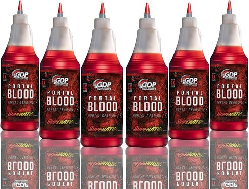SuperATV Portal Blood | High Performance Portal Gear Oil | Designed for UTV/ATV Portal Gear Lifts | Lasts up to 4 Times Longer Than Other Gear Oil | One 32 OZ Bottle | Lowers Operating Temperature in Saudi Arabia