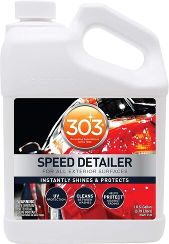 303 Speed Detailer - For All Exterior Automotive Surfaces - Instantly Shines And Protects Paint - Cleans Between Washes - UV Protection, 16 fl. oz. (30216CSR) Packaging May Vary in Saudi Arabia