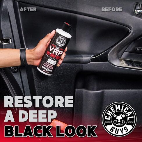 Chemical Guys TVD_107 VRP Vinyl, Rubber and Plastic Non-Greasy Dry-to-the-Touch Long Lasting Super Shine Dressing for Tires, Trim and More, Safe for Cars, Trucks, SUVs, RVs & More, 128 fl oz (1 Gal) in Kuwait
