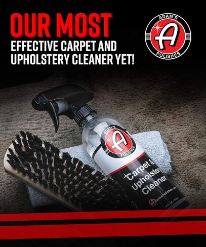 Adam's Carpet & Upholstery Cleaner (16oz) - Powerful Car Carpet Cleaner For Auto Detailing, Cloth, & Fabric Interior Cleaner Solution, Stain Remover Shampoo For Car Seat, Floor Mats & More in Saudi Arabia