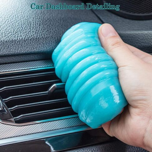 COLORCORAL Cleaning Gel Universal Gel Cleaner for Car Vent Keyboard Auto Cleaning Putty Dashboard Dust Remover Putty Auto Duster Cleaning Kit 160G in Saudi Arabia
