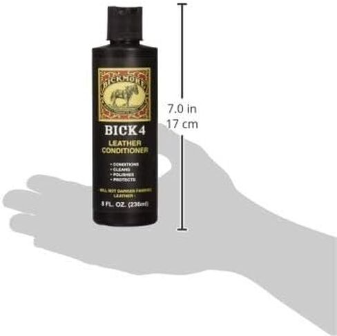 Bick 4 Leather Conditioner and Leather Cleaner 2 oz - Will Not Darken Leather - Safe For All Colors of Leather Apparel, Furniture, Jackets, Shoes, Auto Interiors, Bags & All Other Leather Accessories in Saudi Arabia