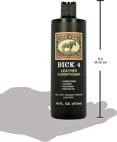 Bick 4 Leather Conditioner and Leather Cleaner 2 oz - Will Not Darken Leather - Safe For All Colors of Leather Apparel, Furniture, Jackets, Shoes, Auto Interiors, Bags & All Other Leather Accessories in Saudi Arabia