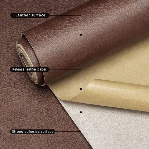 Leather Repair Patch 13x117 Inch for Couches Sofa Car Seat Furniture Self Adhesive Leather Re-Finisher Cut-Table Furniture Car Seat Repair (Black) in Saudi Arabia