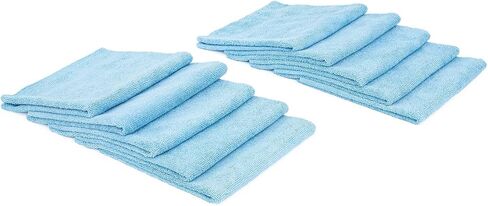 The Rag Company - Edgeless 300 - Microfiber Detailing Towels, Perfect for Removing Polishes, Sealants, and Glaze; Great for Interior Cleaning and Dirty Jobs; 300GSM, 16in x 16in, Ice Grey (10-Pack) in Saudi Arabia