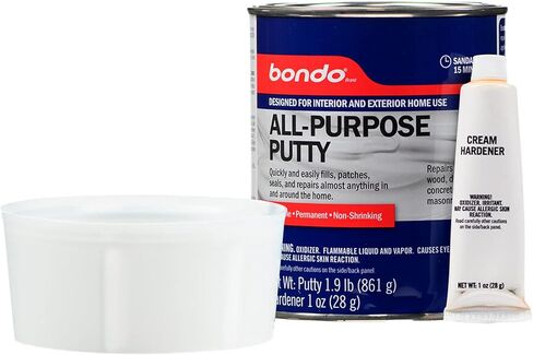 Bondo All-Purpose Putty, Designed for Interior and Exterior Home Use, Paintable, Permanent, Non-Shrinking, 1.9 lb., 1-Quart in Kuwait