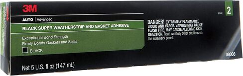 3M Black Super Weatherstrip and Gasket Adhesive, 08008, 5 fl oz, 1 Per Pack in Saudi Arabia