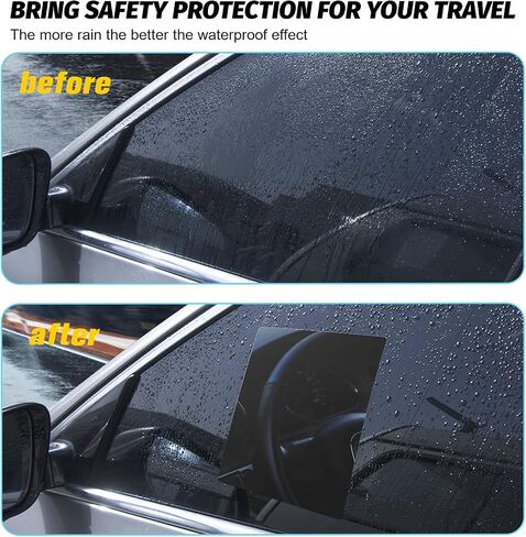 GSZTTKX 14PCS Car Rearview Mirror Film Waterproof Rainproof High-definition Transparent Nano-coated Protective Sticker,suitable for Rearview Mirrors Car Windows Car Trucks SUVs Safe Driving in Saudi Arabia