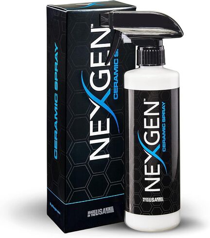 رذاذ ثاني أكسيد السيليكون من السيراميك من Nexgen - سهل الاستخدام، رذاذ طلاء السيراميك للسيارات - طلاء مانع للتسرب بدرجة احترافية للسيارات والمركبات الترفيهية والدراجات النارية والقوارب والمركبات الرباعية - زجاجة 8 أونصة in Kuwait