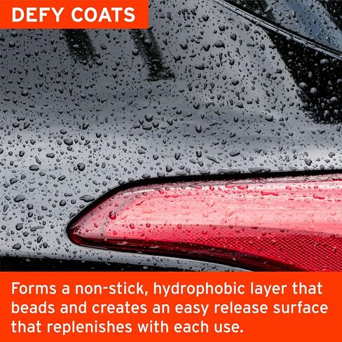 Ethos Defy - طلاء سيراميك 3 في 1 - غسيل وشمع السيارة بدون ماء - بخاخ تلميع شمع السيارة - طبقة علوية كارهة للماء - حماية مانع تسرب الطلاء والبوليمر - مع تقنية Insta-Bond - 16oz in Kuwait