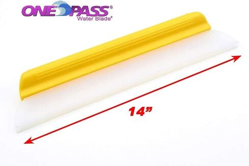ممسحة One Pass Hydroglide مقاس 14 بوصة من السيليكون على شكل حرف Y باللون الأصفر in Kuwait