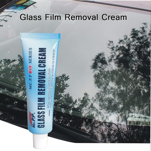 منظف لغشاء زيت السيارة، كريم إزالة غشاء زجاجي، منظف غشاء زيت الزجاج الأمامي للسيارة، مزيل بقع الماء مع إسفنجة (2 مجموعة مع إسفنجة) in Kuwait