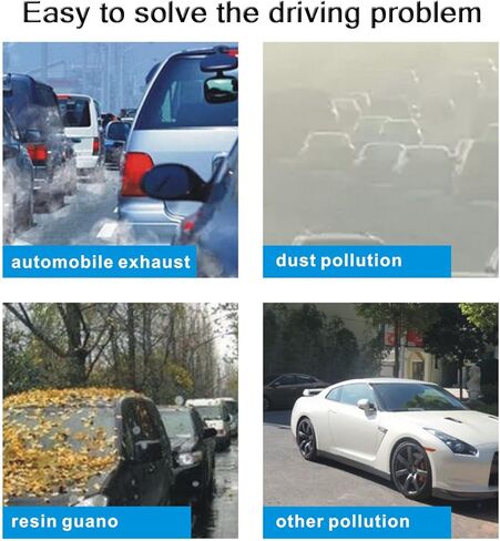 منظف لغشاء زيت السيارة، كريم إزالة غشاء زجاجي، منظف غشاء زيت الزجاج الأمامي للسيارة، مزيل بقع الماء مع إسفنجة (2 مجموعة مع إسفنجة) in Kuwait