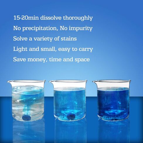 DOKIKO 100 PCS Glass Cleaner Tablets for Cars and Home, 1 Pack Makes 105 Gallons Windshield Washer Fluid or 100 * 16 fl oz Multi-Surface Cleaner Spray in Saudi Arabia