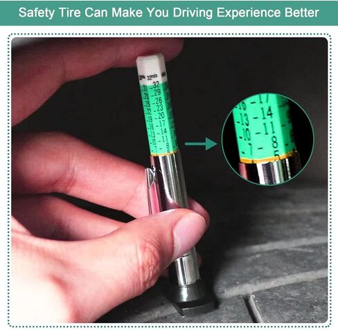 Sexyflying1-piece Truck General Purpose tire Tread Measurement Tread Pen Depth 0-25mm tire Tread Measurement Detection Depth tire Tread Depth Meter in Saudi Arabia