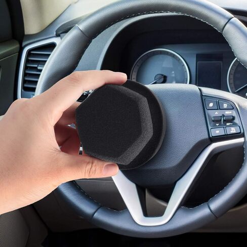 3 Pieces Tire Shine Applicator Tire Dressing Applicator Pads Tire Sponge Applicator Foam Tire Gel Wet Applicator Car Detailing Reusable Cleaning Supplies for Tire Shine (Black, Red, Blue,3.15 Inch) in Saudi Arabia