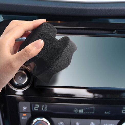 3 Pieces Tire Shine Applicator Tire Dressing Applicator Pads Tire Sponge Applicator Foam Tire Gel Wet Applicator Car Detailing Reusable Cleaning Supplies for Tire Shine (Black, Red, Blue,3.15 Inch) in Saudi Arabia