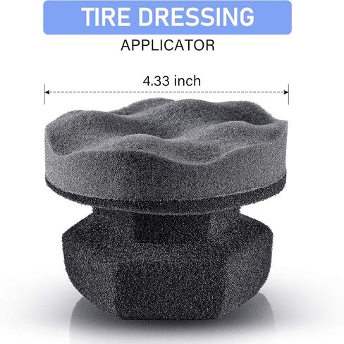 3 Pieces Tire Shine Applicator Tire Dressing Applicator Pads Tire Sponge Applicator Foam Tire Gel Wet Applicator Car Detailing Reusable Cleaning Supplies for Tire Shine (Black, Red, Blue,3.15 Inch) in Saudi Arabia