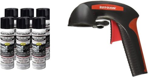 بخاخ طلاء سفلي مطاطي بدرجة احترافية من Rust-Oleum 248656، 15 أونصة، أسود in Kuwait