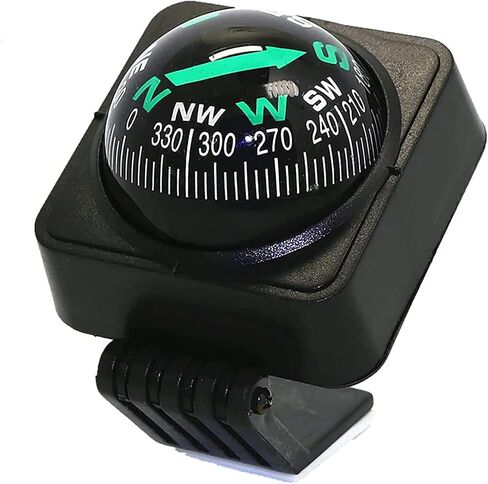 RINGGLO Car Compass Ball Universal Collapsible Dashboard Self Adhesive Mount Navigation Easy to Mount for Car Or Boat in Saudi Arabia