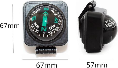 RINGGLO Car Compass Ball Universal Collapsible Dashboard Self Adhesive Mount Navigation Easy to Mount for Car Or Boat in Saudi Arabia
