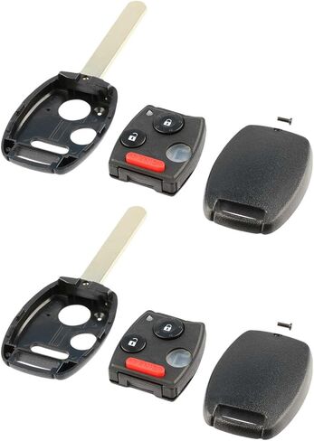 Key Fob Keyless Entry Remote Shell Case & Pad fits Honda Accord Civic CR-V CR-Z Fit Insight Odyssey (MLBHLIK-1T, N5F-S0084A), Set of 2 in Kuwait