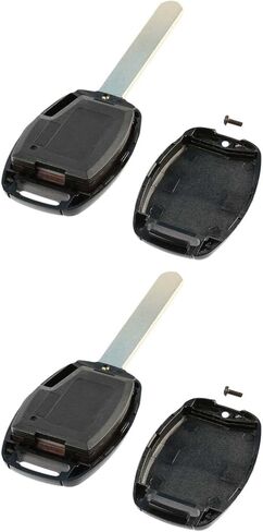 Key Fob Keyless Entry Remote Shell Case & Pad fits Honda Accord Civic CR-V CR-Z Fit Insight Odyssey (MLBHLIK-1T, N5F-S0084A), Set of 2 in Kuwait