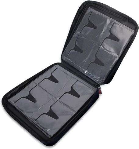 CCidea 200 Capacity CD/DVD Case Holder Portable Wallet Disc Storage Binder Nylon CD Bag for Car, Home, Travel Carrying Protector Organizer (200-Black) in Kuwait