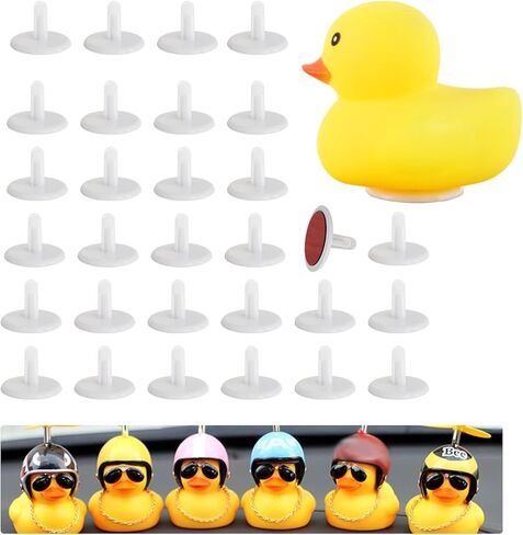 30 عبوة من حامل سدادة البطة البلاستيكية لسيارة جيب داش - حامل عرض جيب داكس - هدايا جيب داكينغ (البط المطاطي غير متضمن) in Kuwait