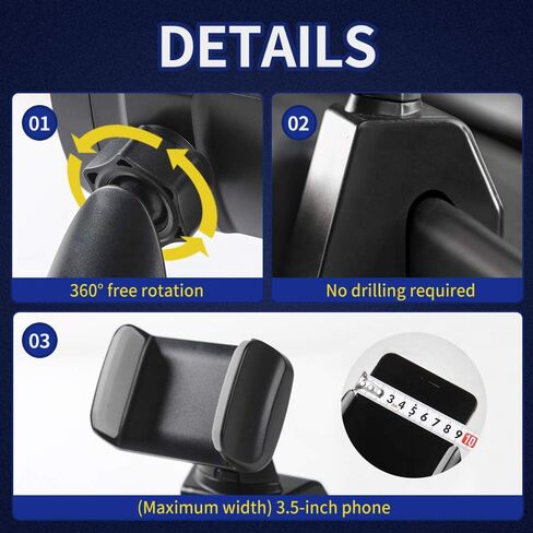 Voodonala for Jeep JK Phone Holder Mount for 2011-2018 Jeep Wrangler JK JKU, US Flag Black in Saudi Arabia